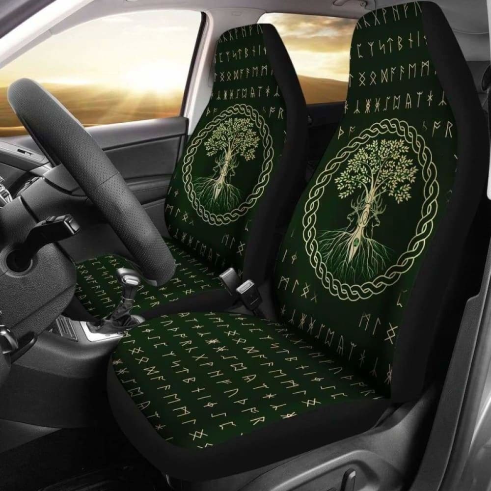 Viking Life Tree Car Seat Covers 110424 - YourCarButBetter
