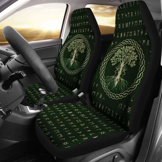 Viking Life Tree Car Seat Covers 110424 - YourCarButBetter