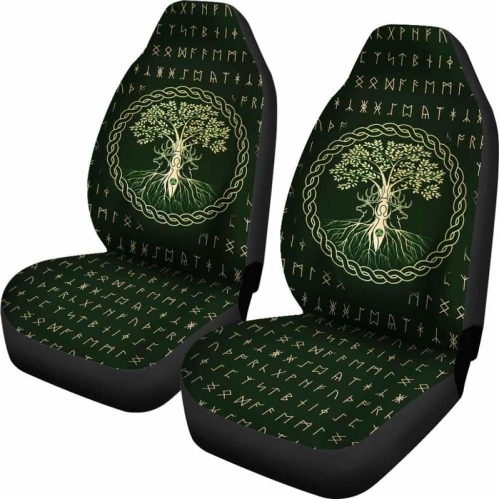 Viking Life Tree Car Seat Covers 110424 - YourCarButBetter