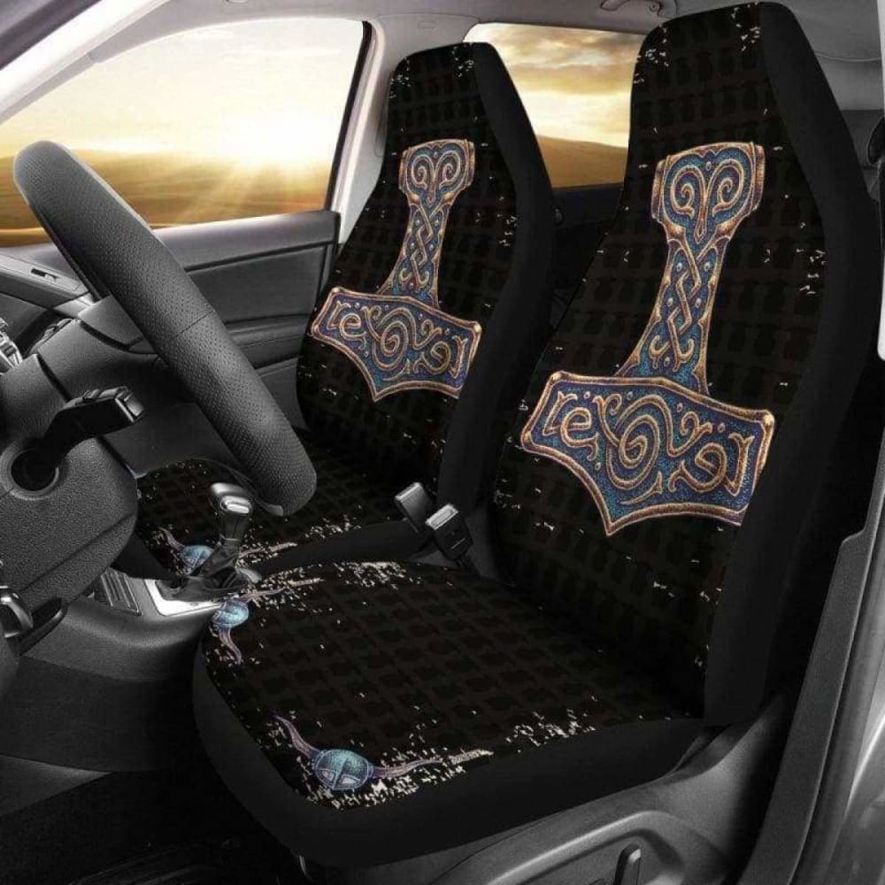 Viking Mjolnir Thor’S Hammer Car Seat Covers 144909
