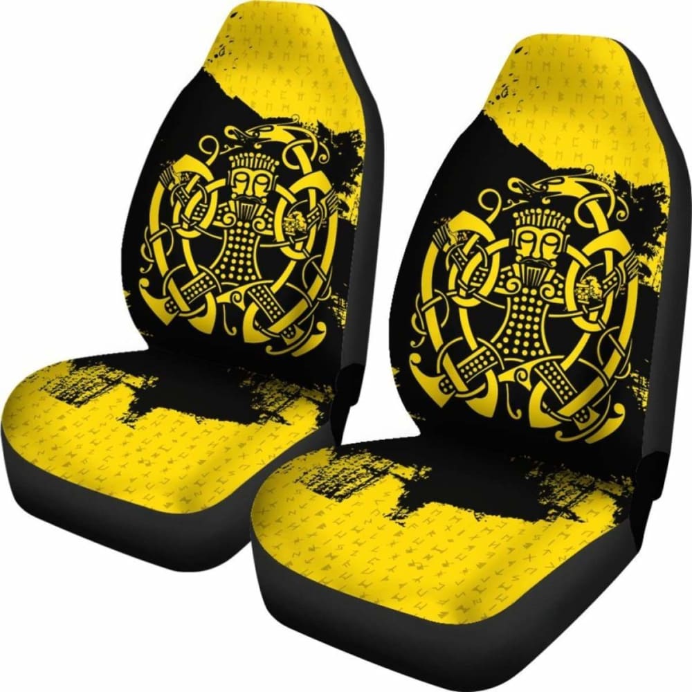 Viking Norse God Loki Knotwork Bound Car Seat Covers 105905 - YourCarButBetter