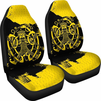 Viking Norse God Loki Knotwork Bound Car Seat Covers 105905 - YourCarButBetter