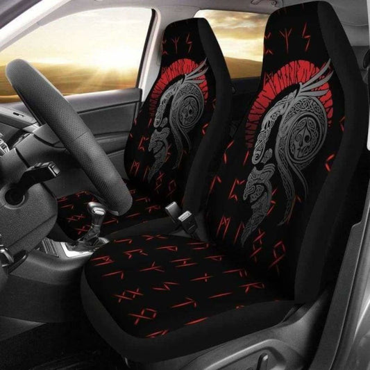 Viking Odin God Of War Rune Car Seat Covers 144909