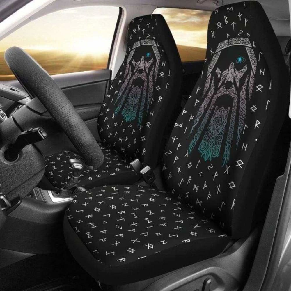 Viking Odin God Of War Rune Car Seat Covers 144909