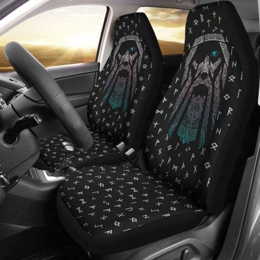 Viking Odin God Of War Rune Car Seat Covers 144909