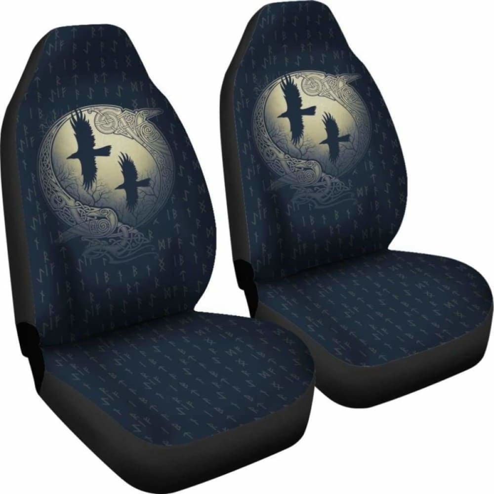 Viking Odin’S Eye Ravens Hugin And Munin Car Seat Covers 144909