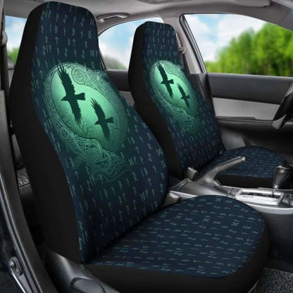 Viking Odin’S Eye Ravens Hugin And Munin Car Seat Covers 144909