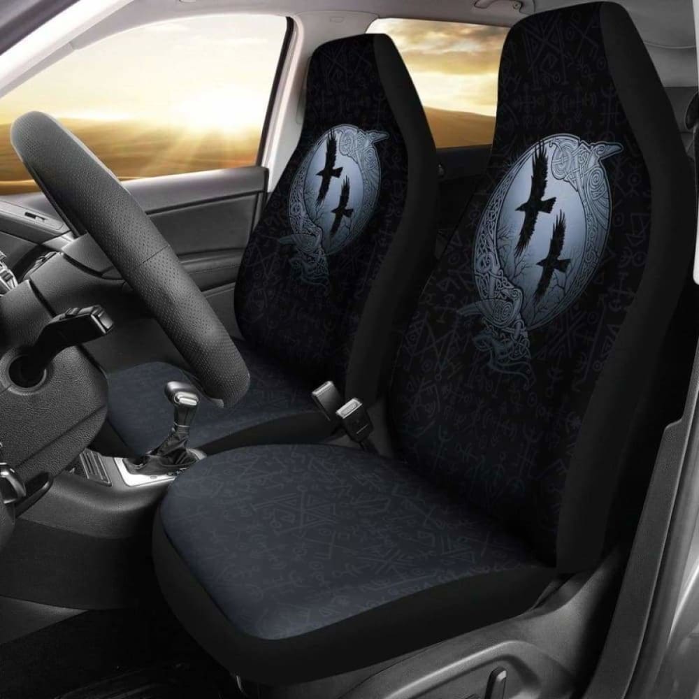 Viking Odin’S Eye Ravens Hugin And Munin Car Seat Covers 144909