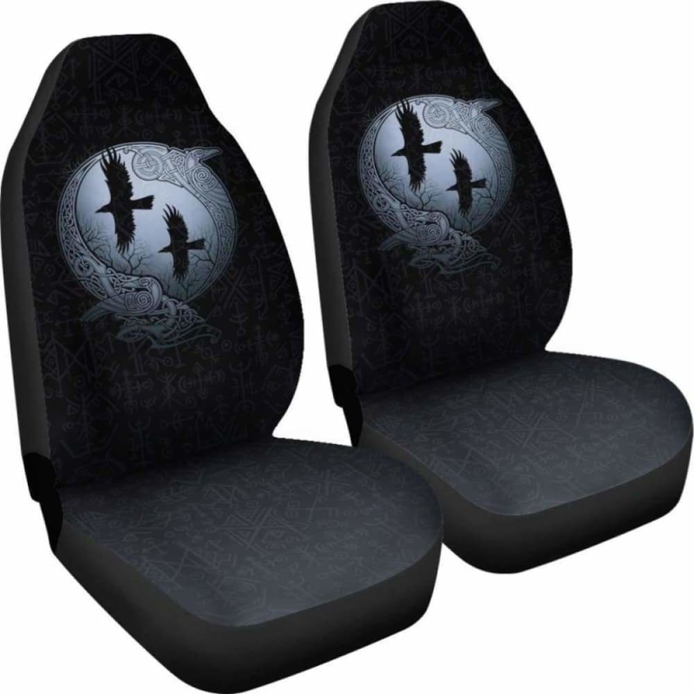 Viking Odin’S Eye Ravens Hugin And Munin Car Seat Covers 144909