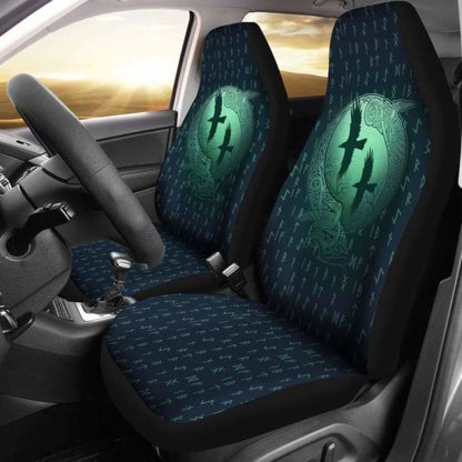 Viking Odin’S Eye Ravens Hugin And Munin Car Seat Covers 144909