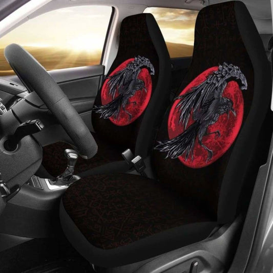 Viking Odin’S Raven Car Seat Covers 144909