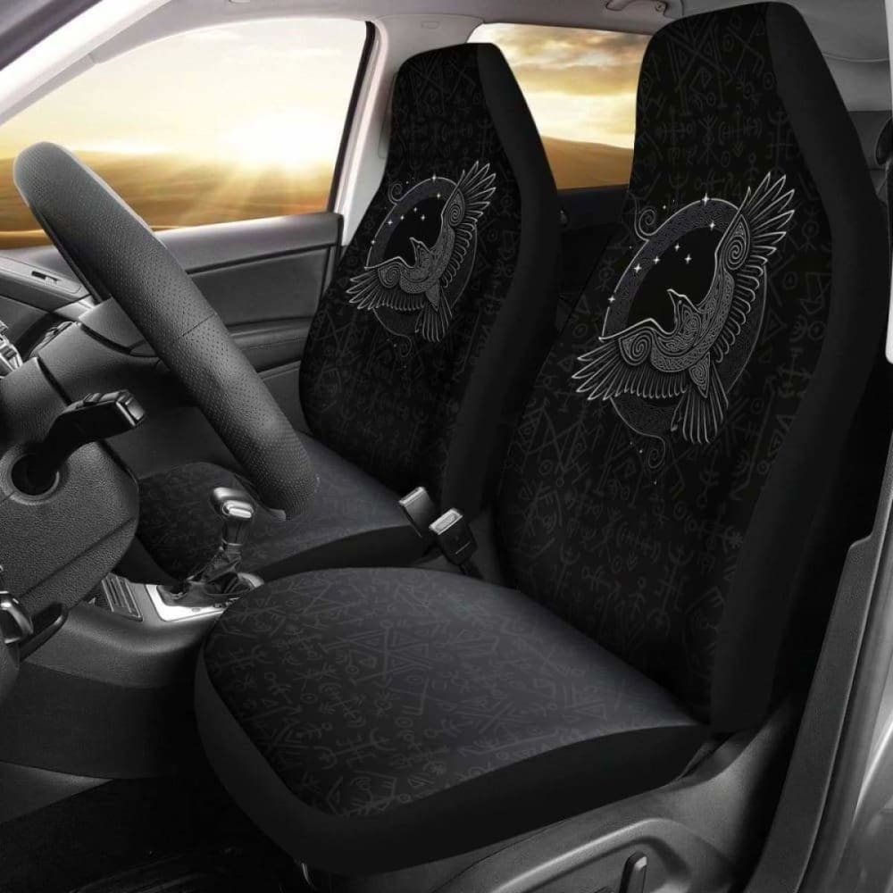 Viking Odin’S Raven Car Seat Covers 144909