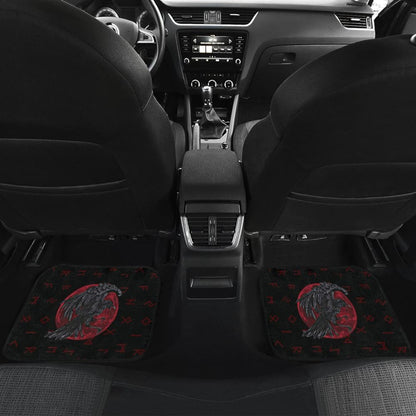 Viking Odin’S Raven Rune Car Floor Mats 211405 - YourCarButBetter
