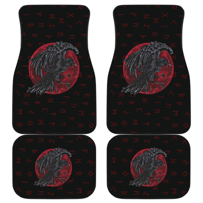 Viking Odin’S Raven Rune Car Floor Mats 211405 - YourCarButBetter