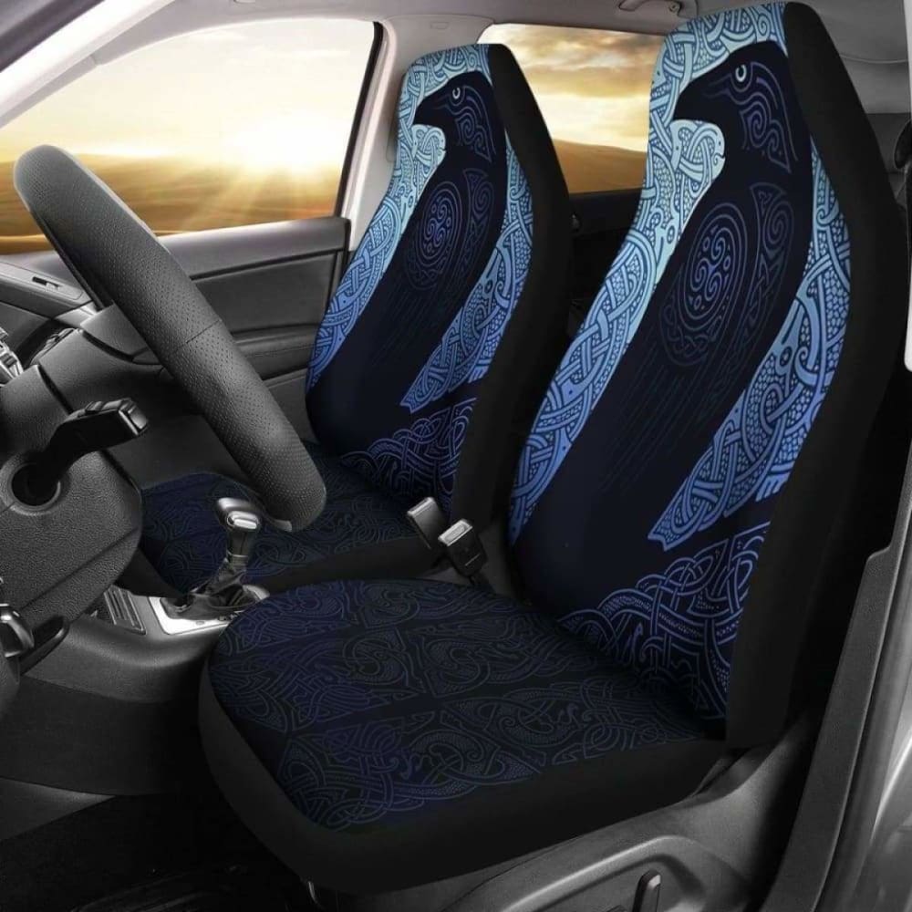 Viking Odin’S Raven Triskele Car Seat Covers 144909