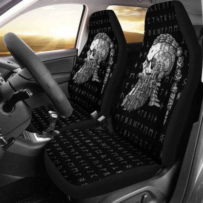 Viking Ragnar Skull Car Seat Covers 105905 - YourCarButBetter