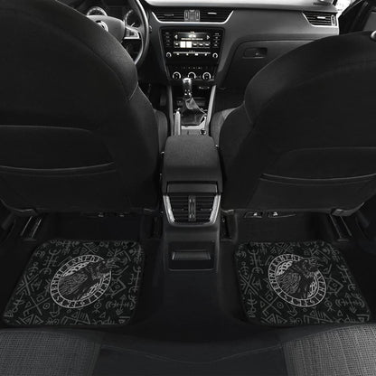 Viking Raven Odin Vegvisir Symbol Car Floor Mats 212802 - YourCarButBetter
