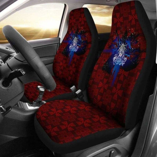 Viking The Norse God Sun Cross Car Seat Covers 160905