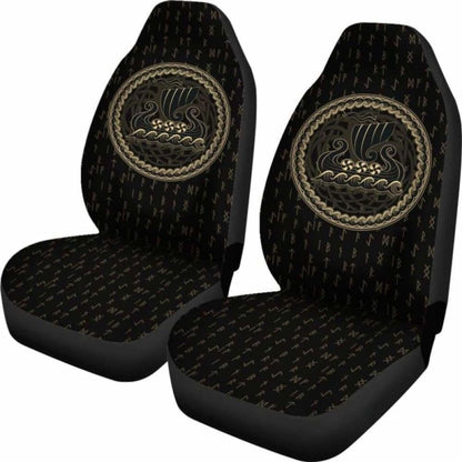 Viking Tree Of Life Drakkar Longship Car Seat Covers 144909
