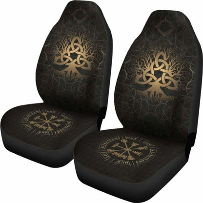 Viking Tree Of Life Vegvisir Car Seat Covers 110424 - YourCarButBetter