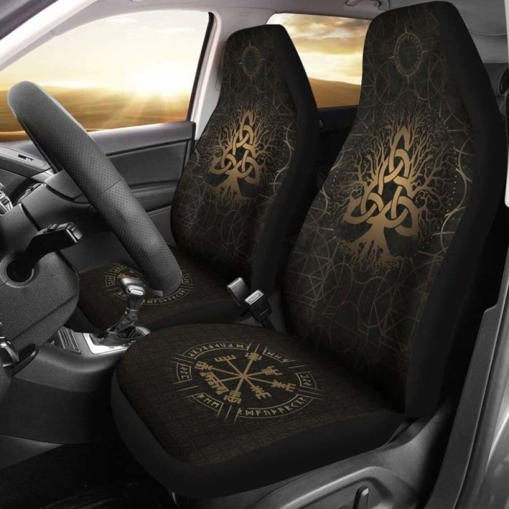 Viking Tree Of Life Vegvisir Car Seat Covers 144909