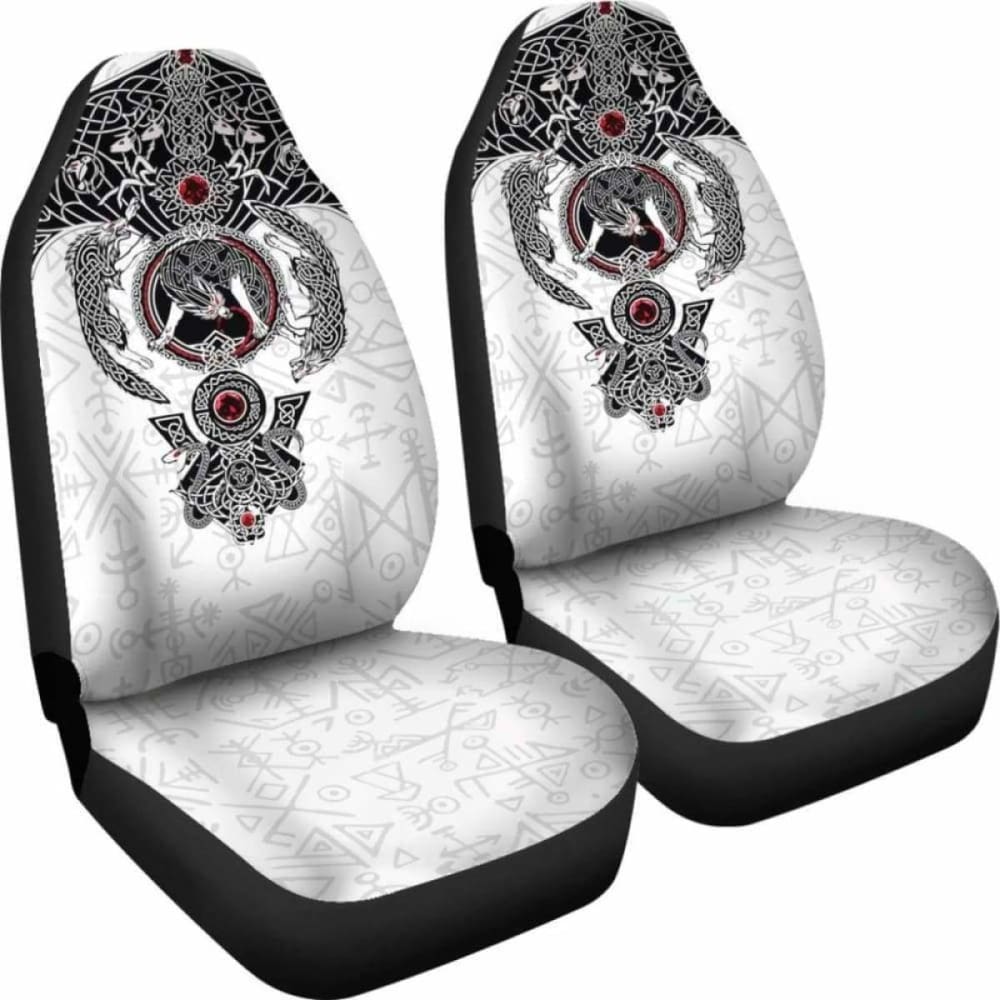 Viking Tyr’S Wolf Fenrir Skoll And Hati Car Seat Covers 144909