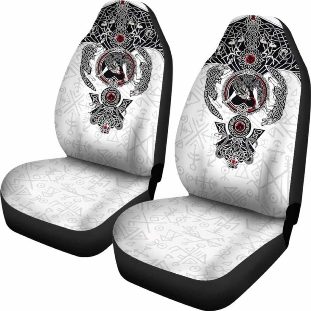Viking Tyr’S Wolf Fenrir Skoll And Hati Car Seat Covers 144909
