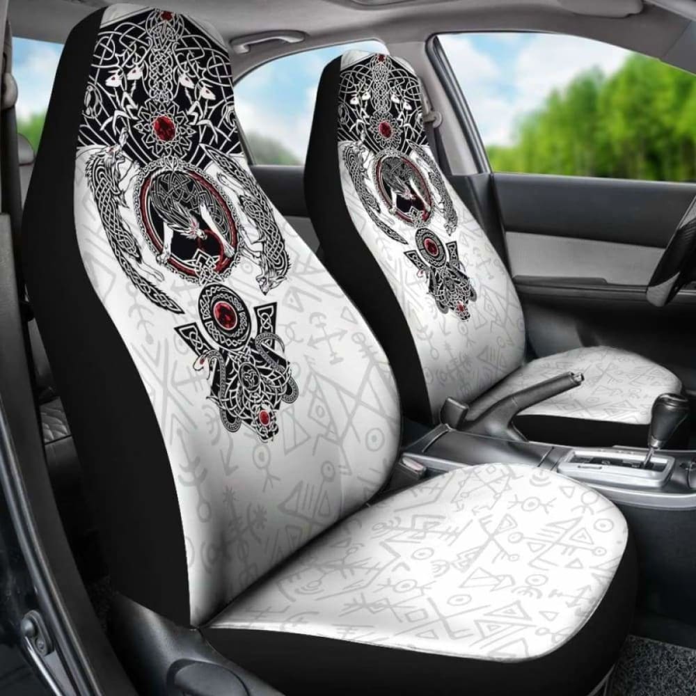 Viking Tyr’S Wolf Fenrir Skoll And Hati Car Seat Covers 144909
