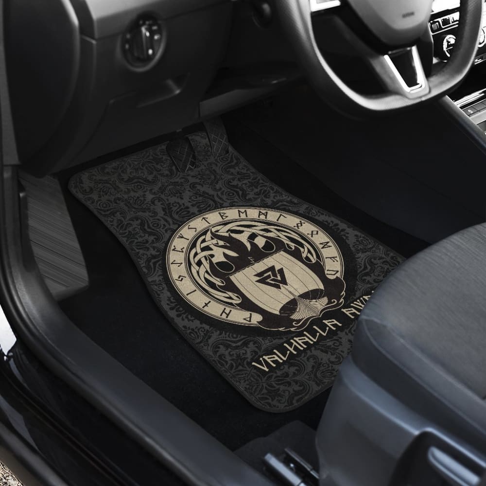 Viking Valhalla Awaits Car Floor Mats 213001 - YourCarButBetter
