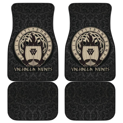 Viking Valhalla Awaits Car Floor Mats 213001 - YourCarButBetter