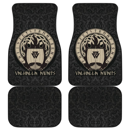 Viking Valhalla Awaits Car Floor Mats 213001 - YourCarButBetter
