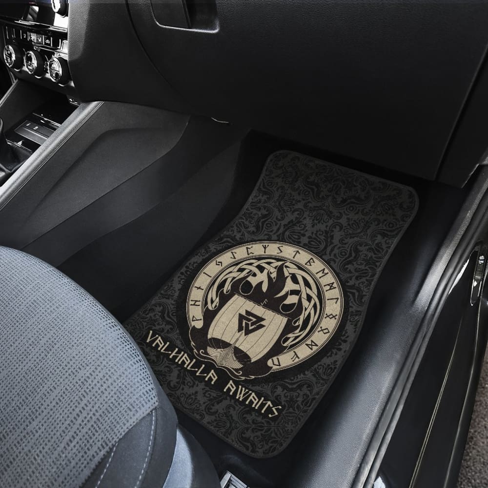 Viking Valhalla Awaits Car Floor Mats 213001 - YourCarButBetter
