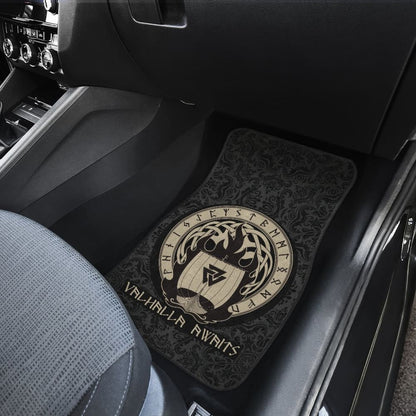 Viking Valhalla Awaits Car Floor Mats 213001 - YourCarButBetter