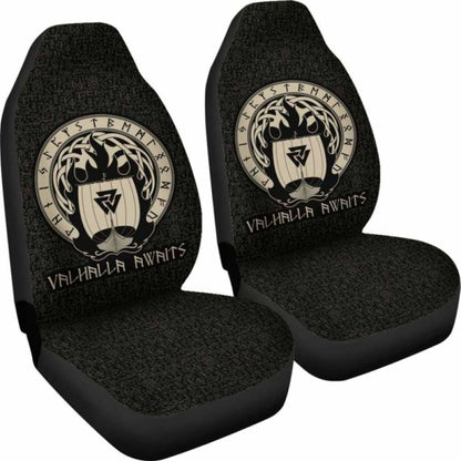 Viking Valhalla Awaits Car Seat Covers 105905 - YourCarButBetter