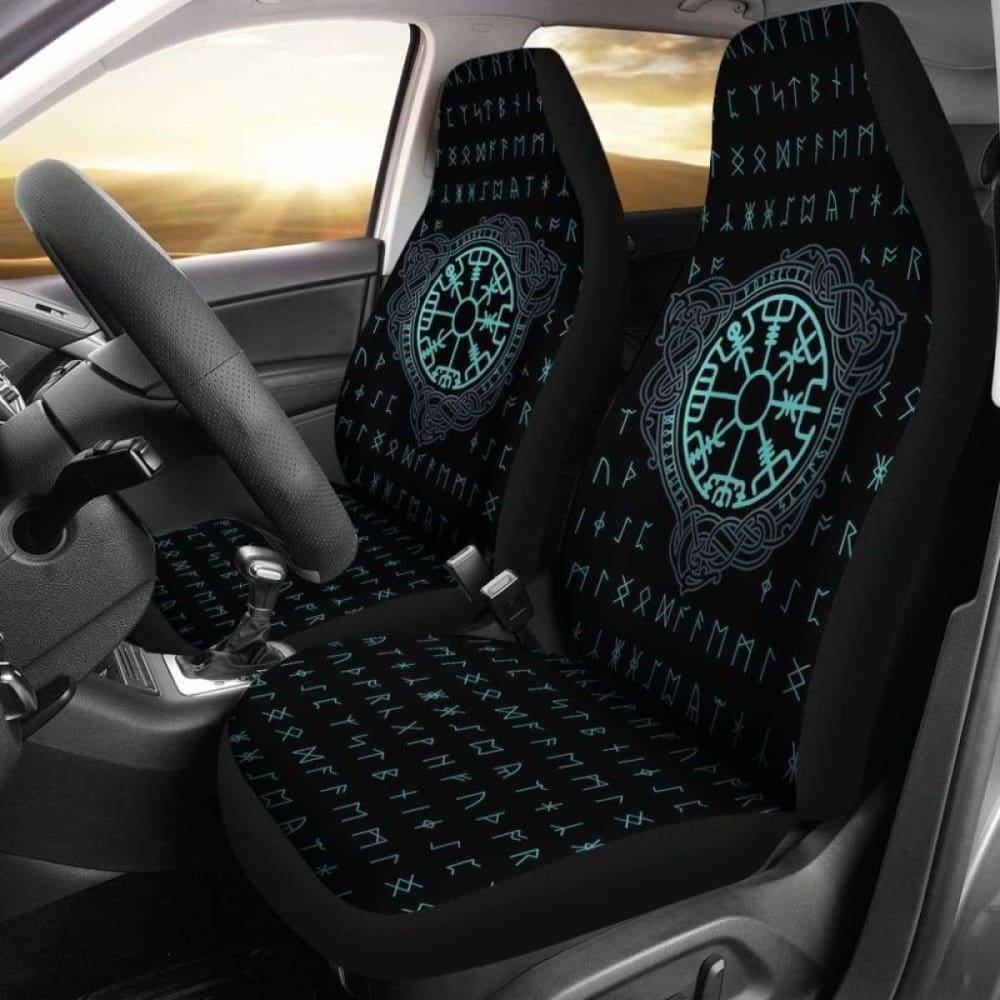 Viking Vegvisir Symbol Car Seat Covers 105905 - YourCarButBetter