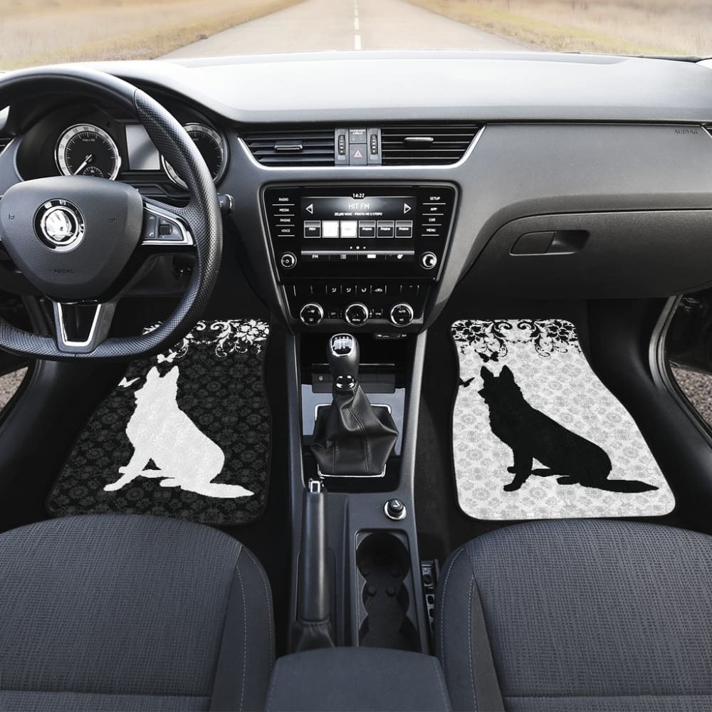 Vintage German Shepherd Car Floor Mats 210202 - YourCarButBetter