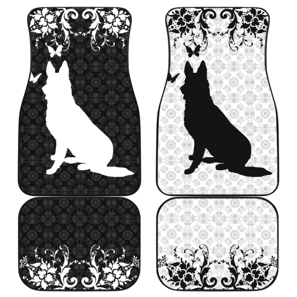 Vintage German Shepherd Car Floor Mats 210202 - YourCarButBetter