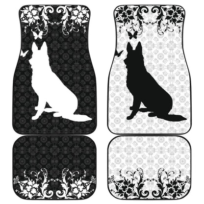 Vintage German Shepherd Car Floor Mats 210202 - YourCarButBetter