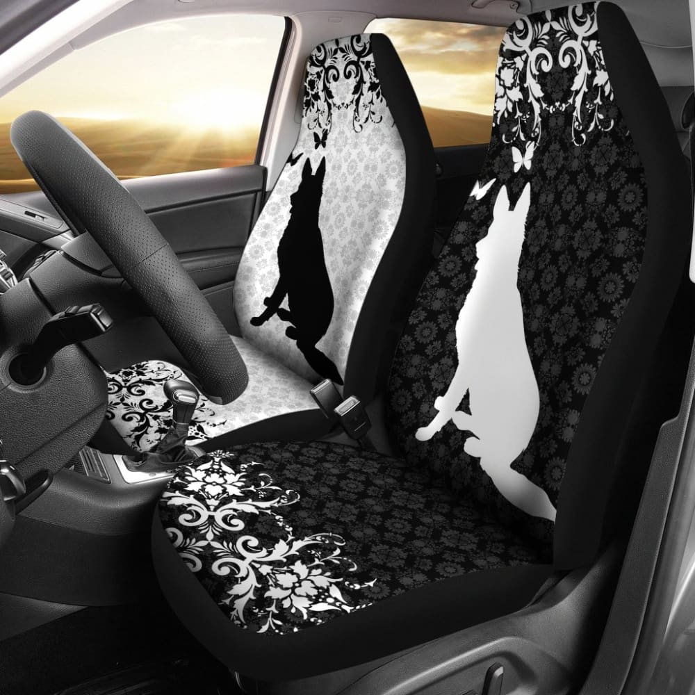 Vintage German Shepherd Car Seat Covers 210202 - YourCarButBetter