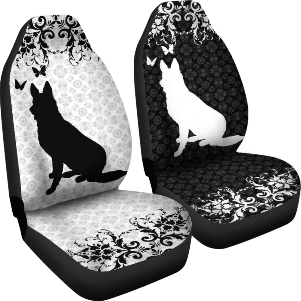Vintage German Shepherd Car Seat Covers 210202 - YourCarButBetter