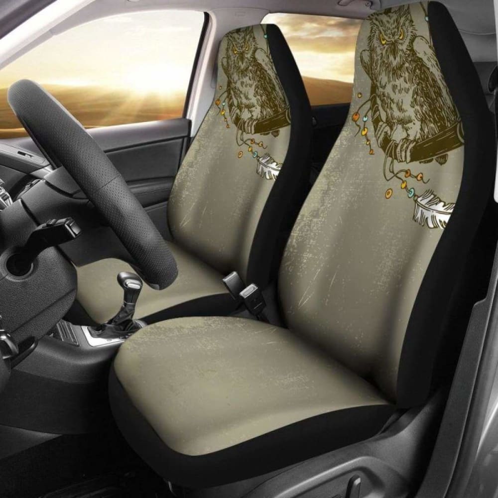 Vintage Owl With Dreamcatcher Car Seat Covers 174716