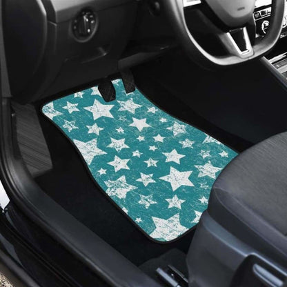 Vintage Star Pattern Front And Back Car Mats 194013 - YourCarButBetter