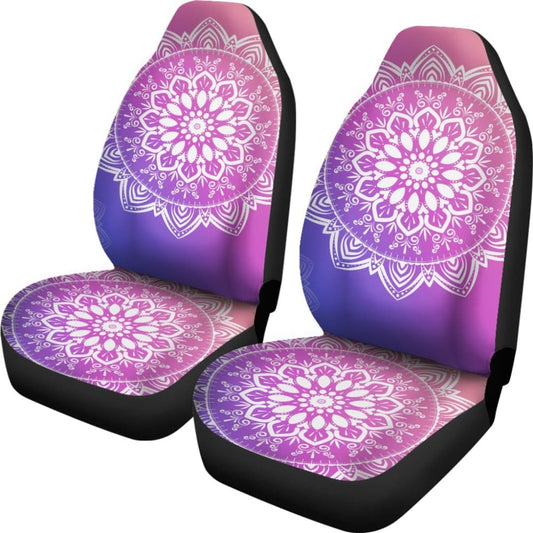 Violet Mandala Car Seat Covers 093223 - YourCarButBetter