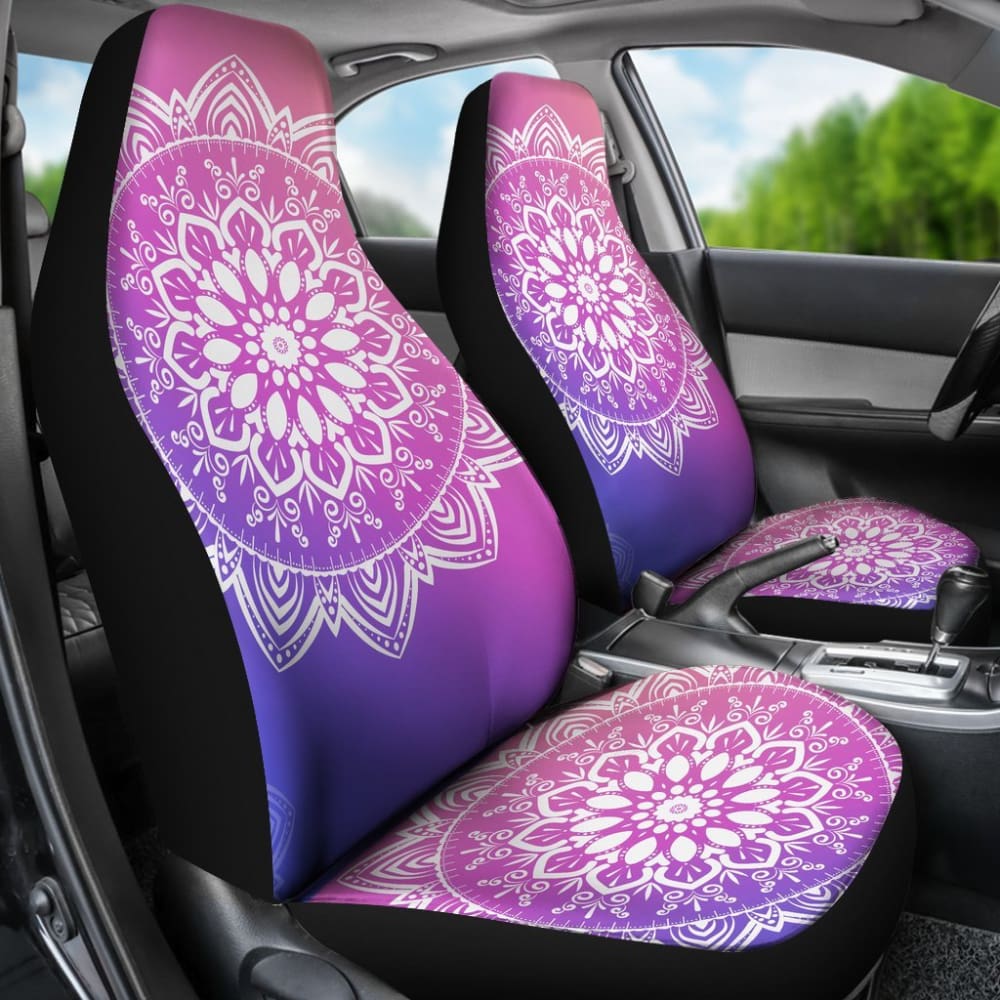 Violet Mandala Car Seat Covers 093223 - YourCarButBetter