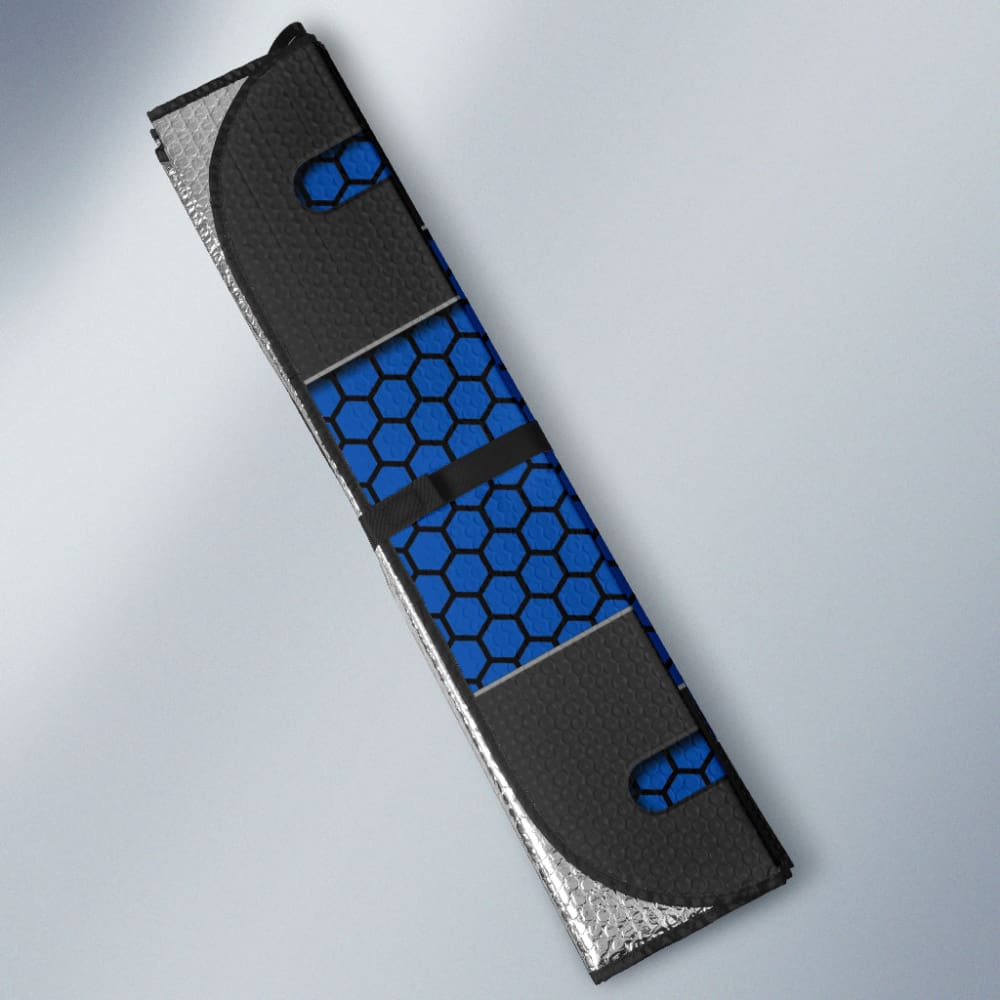 Volvo Black And Blue Themed Printed Car Accessories Car Auto Sun Shades 210901 - YourCarButBetter
