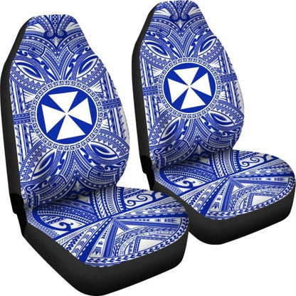 Wallis And Futuna Car Seat Cover - Wallis And Futuna Coat Of Arms Polynesian Flag Color 10 153908 - YourCarButBetter