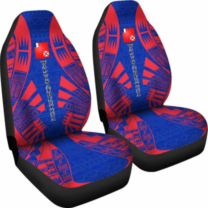 Wallis And Futuna Car Seat Covers - Wallis And Futuna Coat Of Arms Polynesian Tattoo Flag - 09 153908 - YourCarButBetter