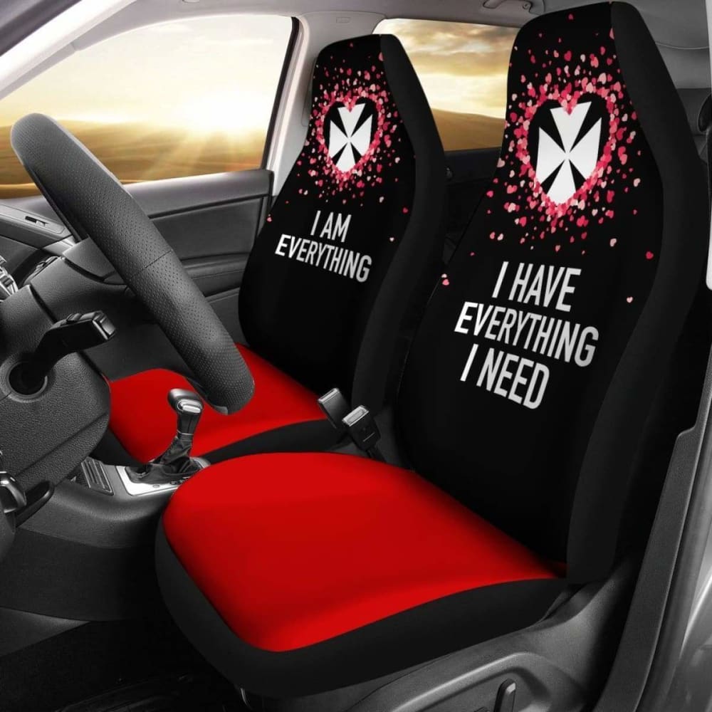Wallis And Futuna Car Seat Covers Couple Valentine Everthing I Need (Set Of Two) 153908 - YourCarButBetter