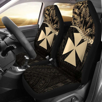 Wallis And Futuna Car Seat Covers Golden Coconut 12 153908 - YourCarButBetter
