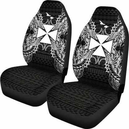 Wallis And Futuna Polynesia Car Seat Cover Map Black 39 153908 - YourCarButBetter